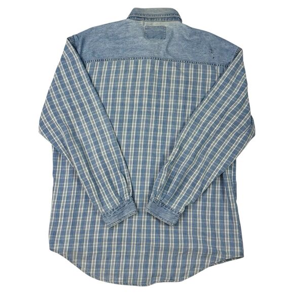 Levis Silvertab Mens Long Sleeve Denim Button Up Shirt Blue Size L - Picture 2 of 10